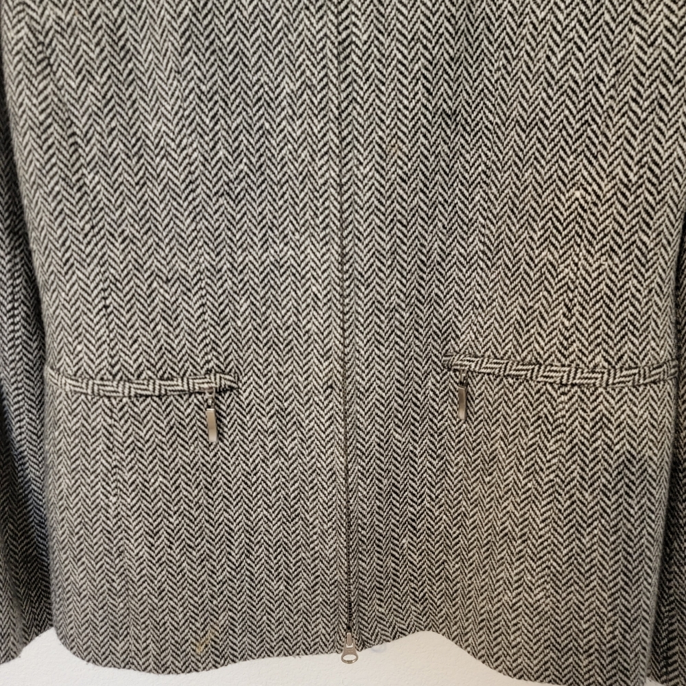 Classiques Entier VTG Black/white Cropped Jacket SZ 4 - Picture 3 of 8